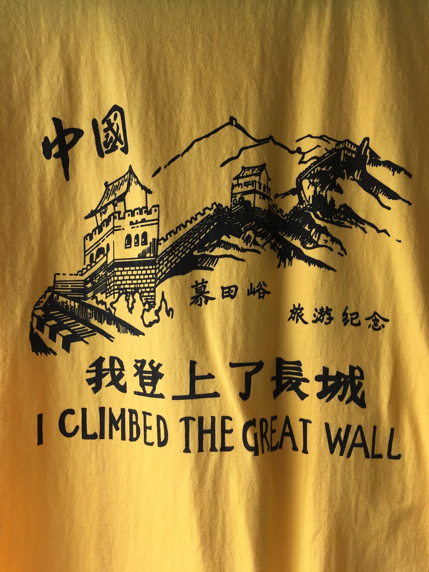 I Climbed The Great Wall T-shirt