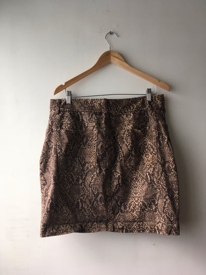 Animal print skirt