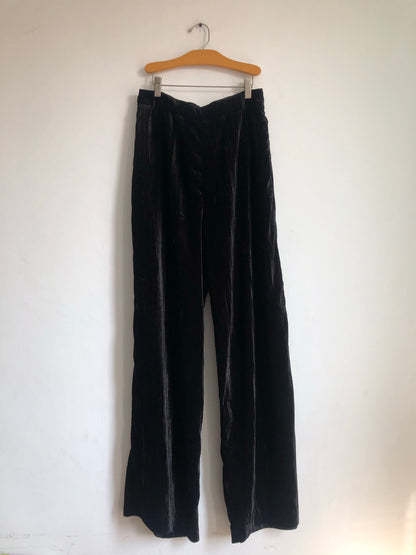 Black Velvet Palazzos