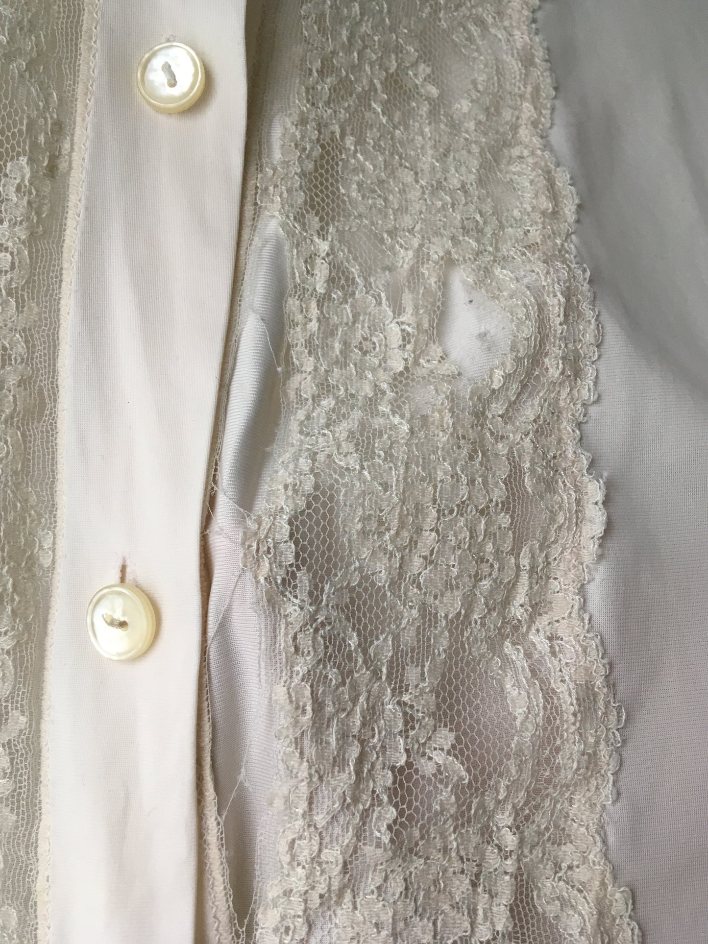 Vintage Silk and Lace Blouse