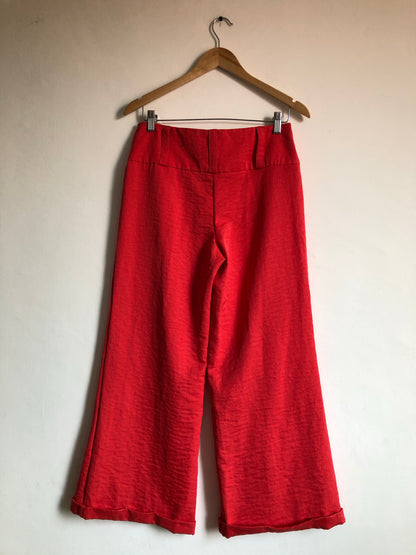 Red Flared Pants