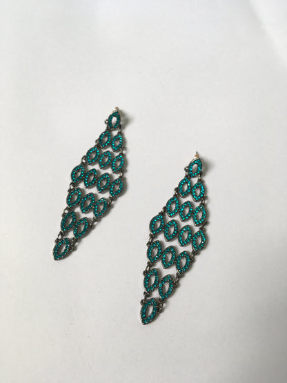 Aretes Cristales Aqua