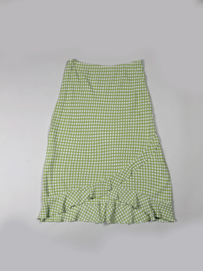 Falda Pistache Polka Dots