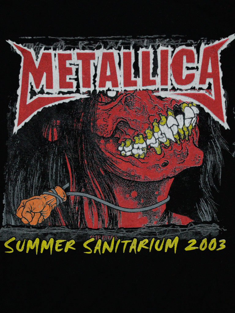 Playera Metallica Sanitarium Vintage