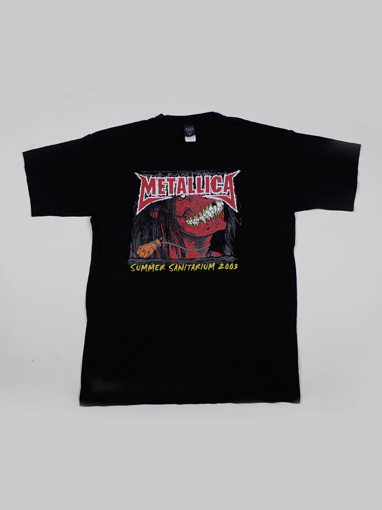 Playera Metallica Sanitarium Vintage